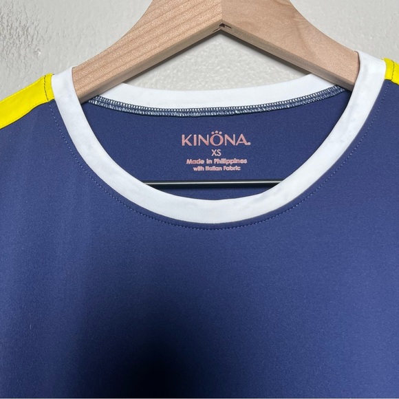 Kinona Women Dress XS Blue Pin High Golf Performance Italian Fabric Nylon Pocket - Picture 3 of 10